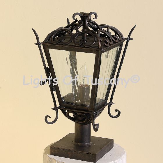 7266-1 Spanish Revival Tuscany Style Outdoor Post Light