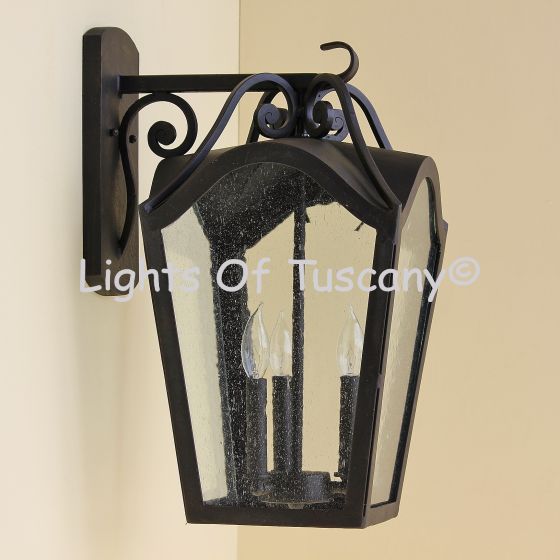 7277-3 Spanish Contemporary Villa Style Outdoor Wall Lantern 