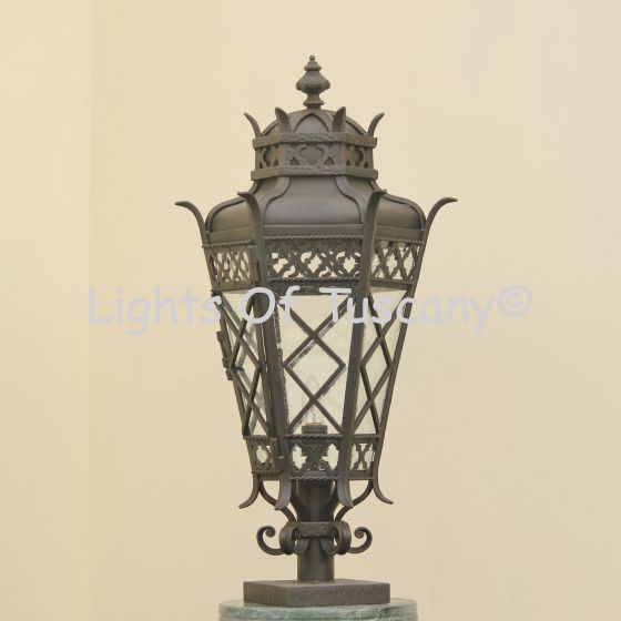 Tuscan Style Lantern/ outdoor Post Lighting