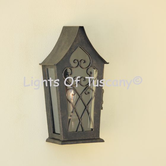 Spanish cottage style outdoor wall light