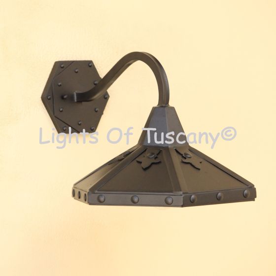 7329-1 Wrought Iron Outdoor Wall Light