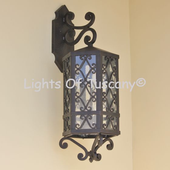 7372-3 Spanish Revival Villa Style Outdoor Wall Lantern