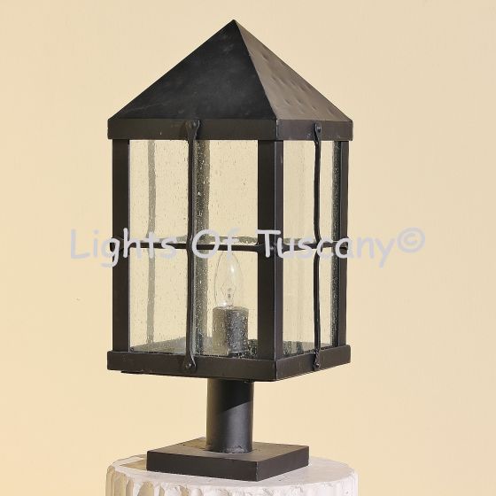 7414-1 Spanish-Contemporary Style Outdoor Post Light