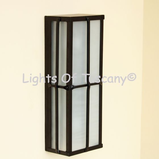 7624-4 Spanish Contemporary Style Outdoor Pocket Wall Light