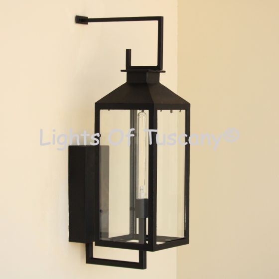 7651-1 Modern Contemporary Style Iron Wall Lantern