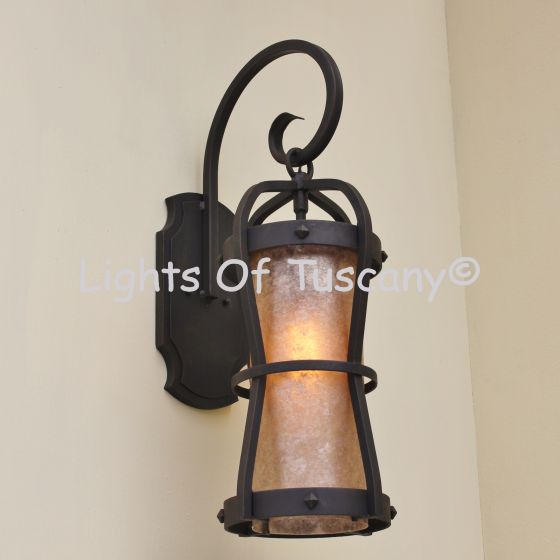 Contemporary-Spanish Wrought Iron Light