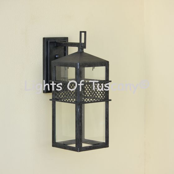 Contemporary style outdoor light lantern. 