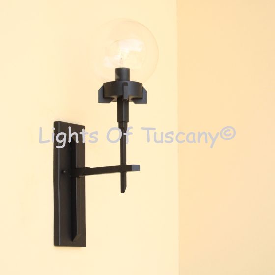 7941-1 Transitional Style Globe Iron Outdoor Light