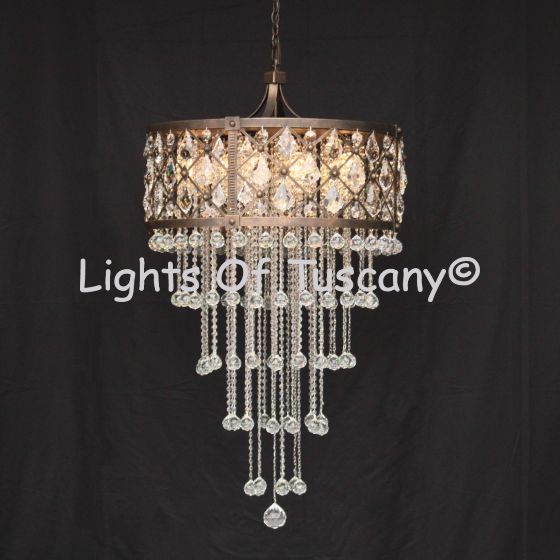 8011-12 Contemporary Crystal Chandelier