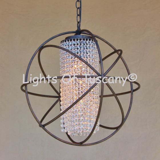 Contemporary Chandelier /Crystal Chandelier-Hand Forged-Wrought Iron