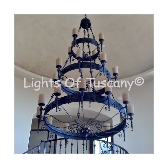 Custom Tuscan chandelier