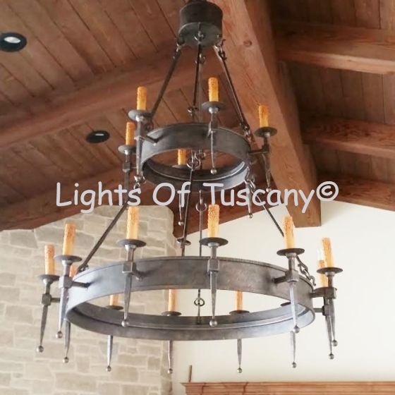 Custom Tuscan chandelier