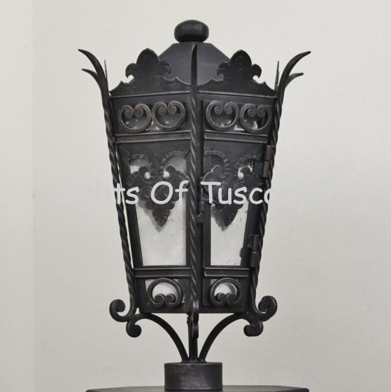 Spanish Revival Style Outdoor Lantern Post