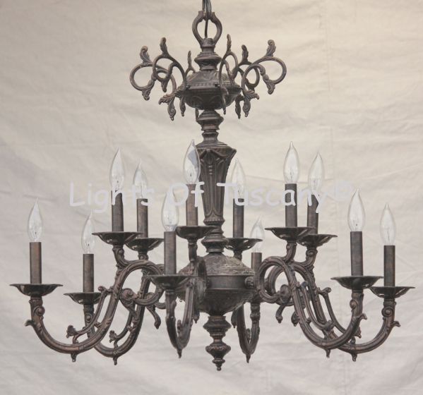 Cast Brass Spanish  Chandelier
