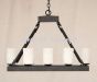 2801-8GL Wrought Iron Contemporary Linear Chandelier