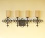 5583-4 Tuscan Style Wrought Iron Bathroom Vanity Light 