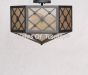 6640-6 Gothic Revival Style Semi Flush Ceiling Light
