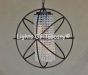 8033-5 Contemporary Style Iron Orb Crystal Pendant Chandelier