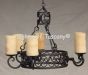 1276-6 Tuscan Style Wrought Iron Chandelier Spanish Style Mediterranean