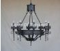 1260-8 Gothic Medieval Style Iron Chandelier Castle Middle Ages Style