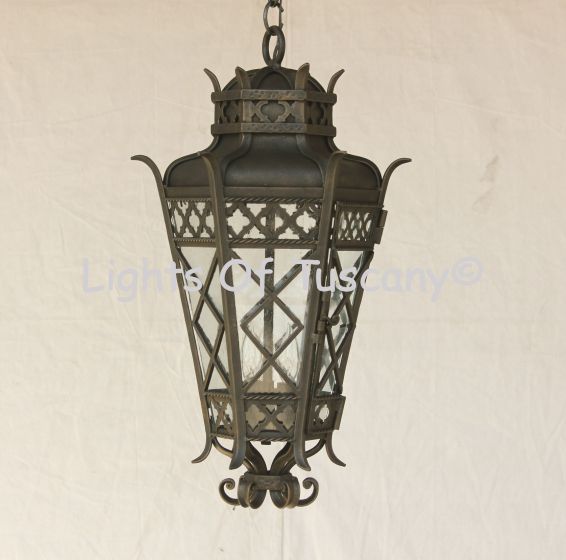 2036-3 Tuscan / Mediterranean Style Hanging Lantern Light