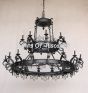 1845-24 Wrought Iron Chandelier