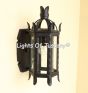 Gothic Iron Light, Outdoor Gothic Light, Medieval Outdoor Light, Castle Light, Old World Light, Wrought Iron Lighting, LED lighting, Vintage metal wall light, Exterior wall-mounted lamp, Patio and backyard lighting,Decorative exterior wall sconce