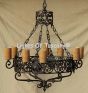 Tuscan Chandelier-Hand Forged-Wrought Iron
