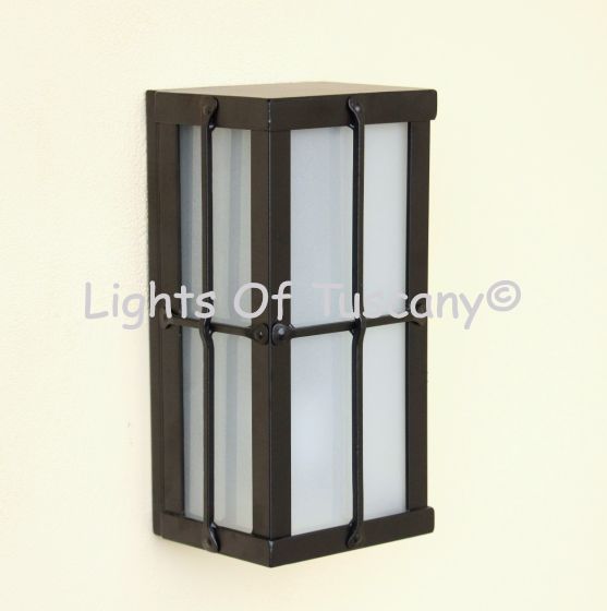 Spanish Contemporary Pocket Light, Spanish Contemporary Outdoor Light, Outdoor Wall Light, Outdoor Pocket Light, Wrought Iron Outdoor Lighting