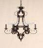 1740-6 Wrought Iron Country Italian Style Chandelier
