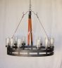 2608-8 Rustic Ranch Style Wrought Iron Style Chandelier 