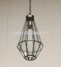 6348-1 - Contemporary Metal Hanging Pendant Light Lantern