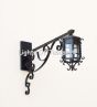 Spanish Colonial Outdoor Light, Wall Bracket Light, Spanish Style Iron Light, Tuscan Wall Lantern, Extended Wall Light,  Metal scrollwork lantern, Hanging Wall Lantern, Hanging Spanish Wall Lantern, Iron Light Stand, Scroll Light Wall Bracket Light, Wall 