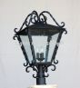 7249-3P Tuscan Style Wrought Iron Post Light
