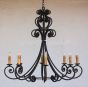 Large Spanish Style Iron Chandelier 1371-8
