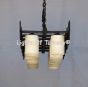 1514-14 Gothic Revival Style Iron Linear Chandelier