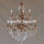 Solid brass candelabra crystal chandelier