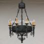 Spanish Wrought Iron Chandelier.