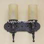 5639-2 Spanish/Mediterranean Style Wrought Iron Bathroom Vanity Light