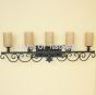 5651-5 Tuscan/Mediterranean Style Wrought Iron Bathroom 5 Light Vanity 