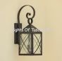 Rustic style outdoor wall lantern light