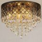 8062-6 Contemporary Crystal Flush Ceiling Fixture