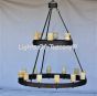 Large Spanish Style iron Chandelier 
