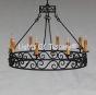 1290-8 Spanish Mediterranean Style Iron Chandelier