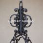 1273-81273-8 Tuscan Mediterranean Style Iron Chandelier Rustic Spanish Gothic Style Vintage