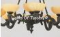 4215-9 Old World European Solid Brass Casting Chandelier with stone shades