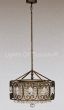 11025-6 Tuscan Style Iron Chandelier with Crystals