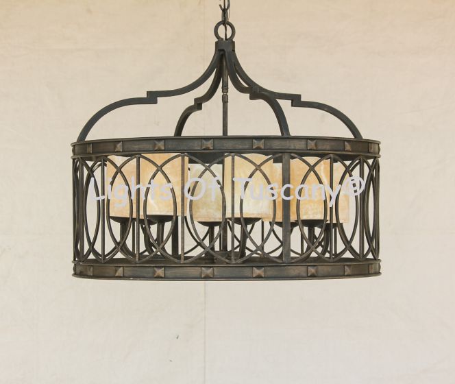 Contemporary/transitional Iron Chandelier