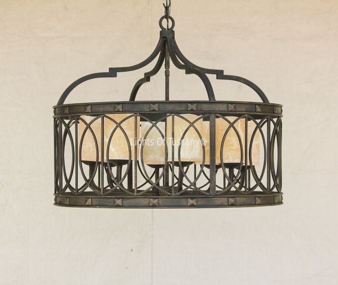 Contemporary/transitional Iron Chandelier