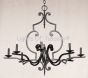 1092-8 Wrought Iron Chandalier